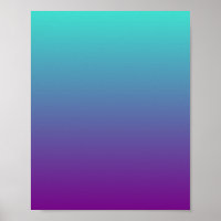 Türkis bis Lila Mermaid Ombre