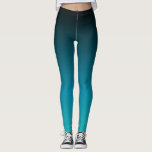 Türkis bis Schwarz Ombre Leggings<br><div class="desc">Schwarz bis türkisfarbenes Ober-Gefälle.Einfach Farbe!</div>