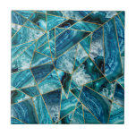 Türkis-Blau-Achat-Schwarz-Goldgeometrisches Fliese<br><div class="desc">Dieses moderne und Chic die aquamarine, -türkises, Marine-blaus und weißer Achat geode Steindreiecke, die in Imitat Druckgold umrissen werden, ist für die trendy und stilvolle Einzelperson perfekt. Sein zeitgenössischer und nobler Entwurf ist für viele Geschenke und Gelegenheiten groß. Genießen Sie diesen abstrakten und modernen Druck für Ihren folgenden Kauf!</div>