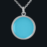 Türkis blau, kräftig, sterling silberkette<br><div class="desc">Türkis blau, kräftig.</div>