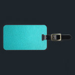 Türkis-Blau-Leder-Beschaffenheits-Muster Gepäckanhänger<br><div class="desc">Türkis-Blau-Leder-Beschaffenheits-Muster. Perfektes Geschenk für die, die nach etwas einfach und modern suchen.</div>