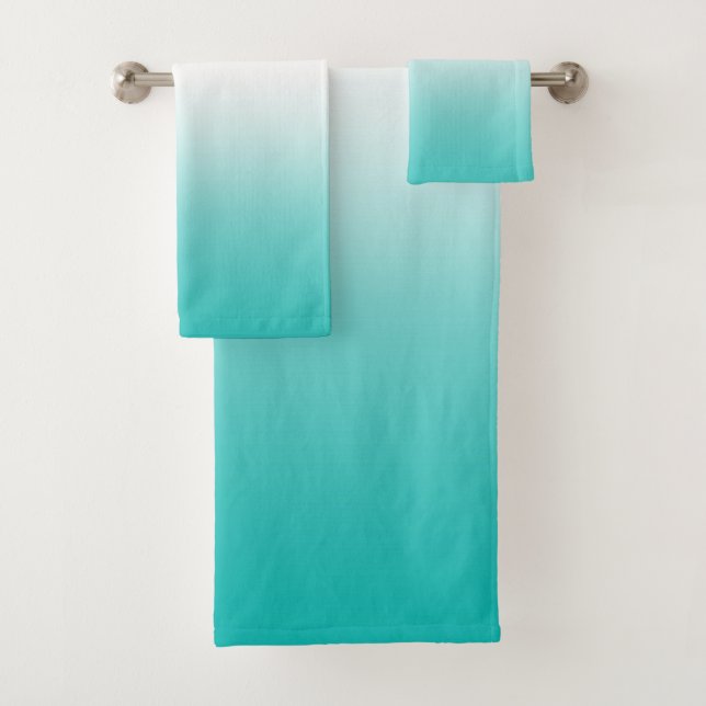 Türkis-Blau Ombre Steigungs-Farbbad-Tuch-Set Badhandtuch Set (Insitu)
