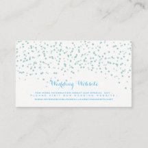 Türkis Blau und Weiß Wedding Confetti Muster