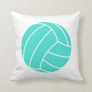 Türkis; Blaues grünes Volleyball Kissen