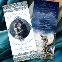 Türkis Blue Celtic Dragon Wedding