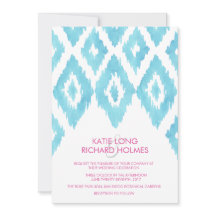 Türkis Blue Ikat Wedding