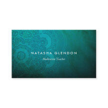 Türkis Blue Mandala Zen Business Card