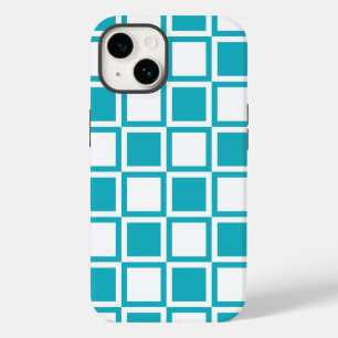 Türkis Bold Mod Squares Case-Mate iPhone Hülle