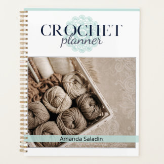 Türkis Crochet Planner Planer