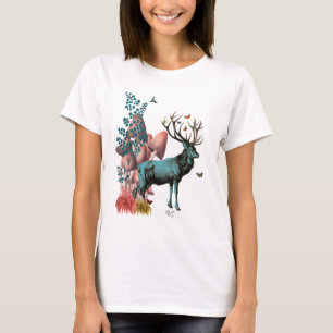 Türkis Dei im Pilzwald T-Shirt