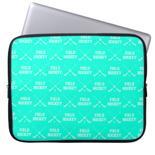 Türkis-Feld-Hockey-Laptop-Hülse Laptopschutzhülle