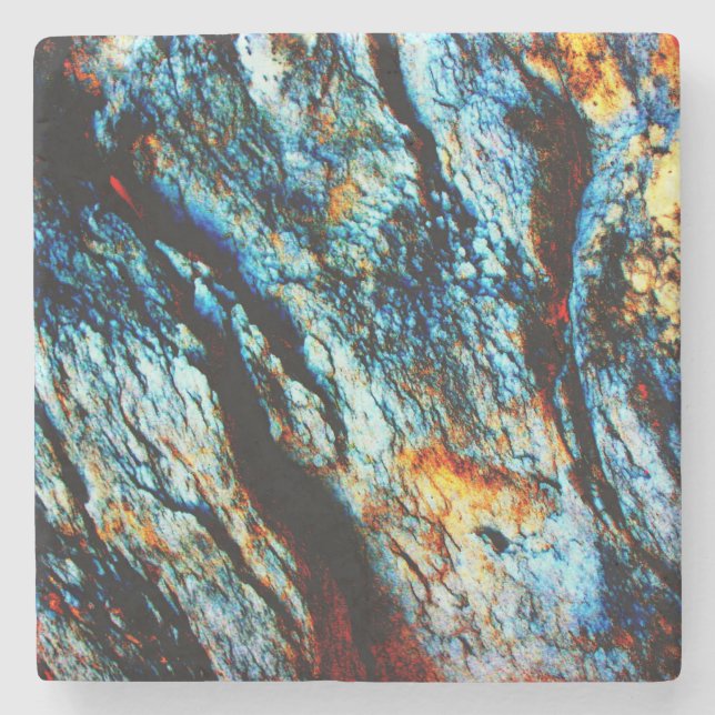 Türkis-Felsen Steinuntersetzer (Vorderseite)
