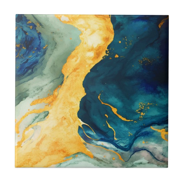 Türkis Fliese (Vorderseite)