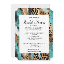 Türkis Gold Black Leopard