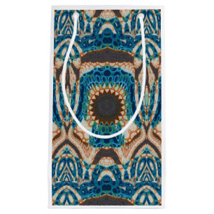 Türkis Gold Sun Southwestern Art Kleine Geschenktüte