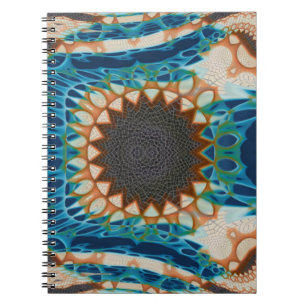 Türkis Gold Sun Southwestern Art Notizblock