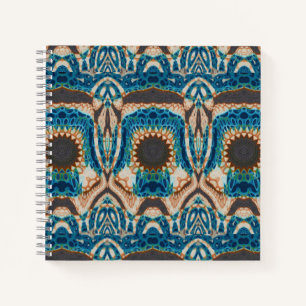 Türkis Gold Sun Southwestern Art Notizbuch