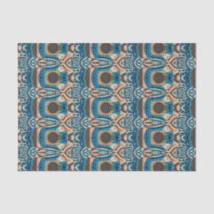 Türkis Gold Sun Southwestern Art Seidenpapier
