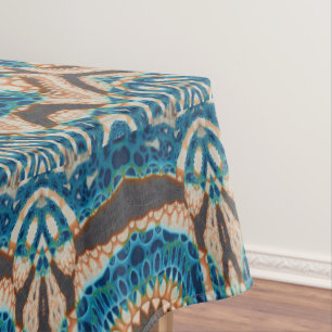 Türkis Gold Sun Southwestern Art Tischdecke