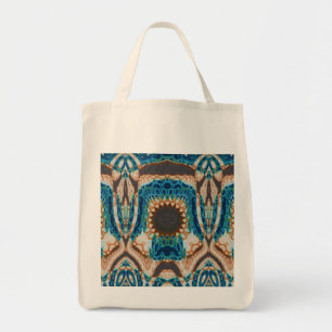 Türkis Gold Sun Southwestern Art Tragetasche