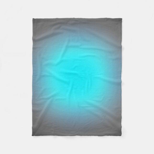 Türkis & Grau Fokus Fleecedecke (Vorderseite)