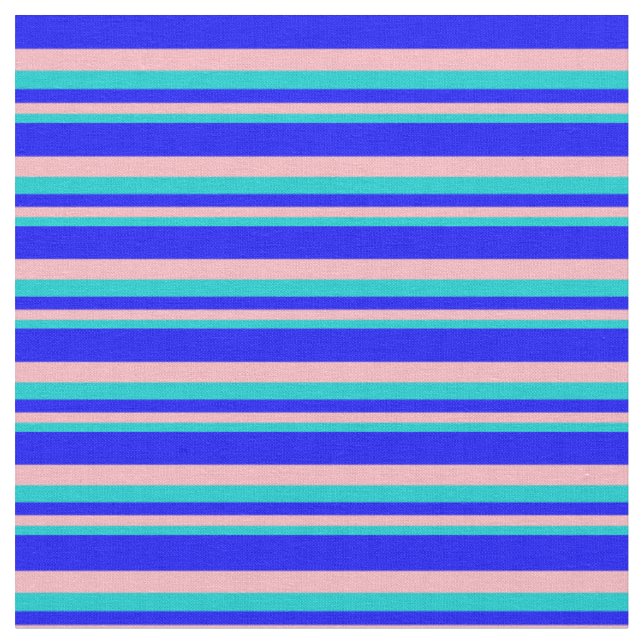 Türkis, hellrosa und blau stoff (Nahaufnahme)