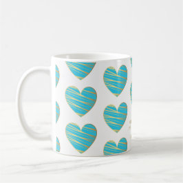 Türkis Herz Beste Freunde Jeden Anlaß Geschenk Kaffeetasse