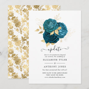 Türkis - Hochzeitsaktualisierung für Aquamarine un Einladung