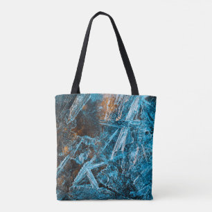 Türkis Ice Abstrakte Kunst Tasche