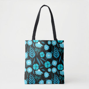 Türkis in Blüte Tasche