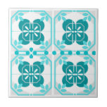 Türkis Intricate Azulejos Style Fliese<br><div class="desc">Diese türkisfarbenen Fliesen, die mit portugiesischen Fliesen Inspiriert sind, sind eine hervorragende Ergänzung zu allen Küchen, Badezimmern und Esszimmern. Schön als Backsplashes oder Akzente Stücke.</div>