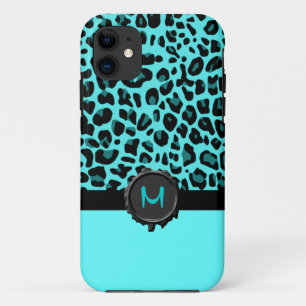 Türkis Jaguar Print Monogram iPhone 5 Fall Case-Mate iPhone Hülle