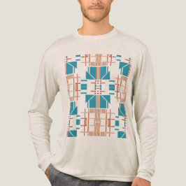 Türkis-Korallenrost Südwestlich inspiriert Tri-Blend Shirt