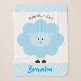 Türkis Lamb Baby Boy Adorable Ewe Script Name Sherpadecke