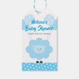 Türkis Lamb Boy Babydusche Niedlich Moderne Kawaii Geschenkanhänger