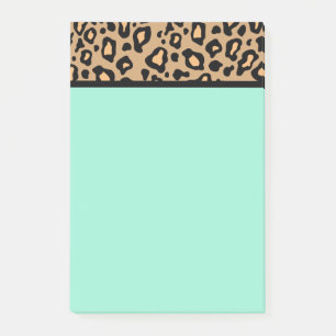 Türkis-Lehrer Leopard Post IT-Notes Geschenk Post-it Klebezettel