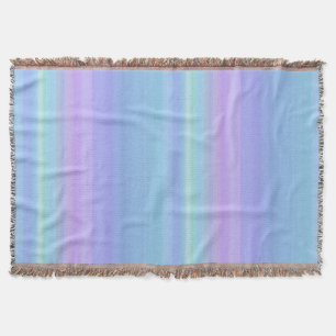 Türkis-lila blaues Grün-Regenbogenthrow-Decke Decke