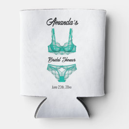 Türkis-Lingerie-Brautparty Dosenkühler