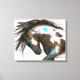 Türkis Majestic Horse BiHrLe ArT Leinwanddruck