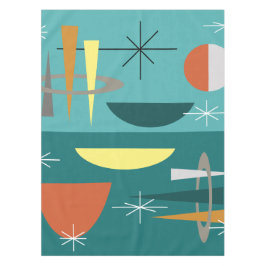 Türkis Mitte Jahrhundert Moderne Tischdecke