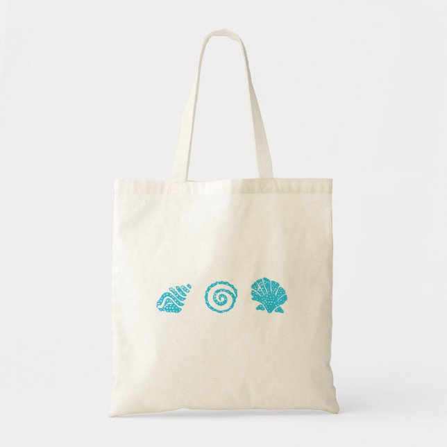 Türkis-Muscheln-Taschen-Tasche Tragetasche (Vorne)