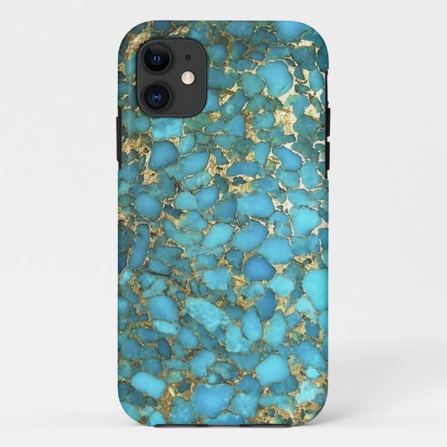 Türkis-Muster-Telefon-Abdeckung Case-Mate iPhone Hülle (Rückseite)