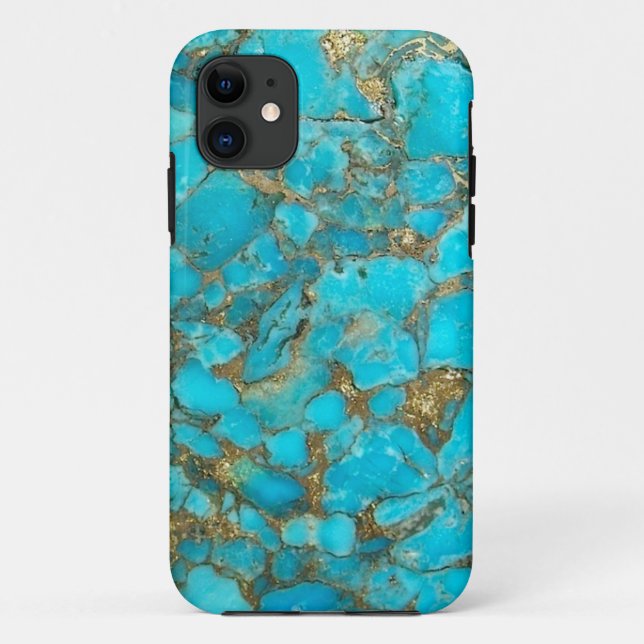 Türkis-Muster-Telefon-Abdeckung Case-Mate iPhone Hülle (Rückseite)