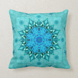 Türkis-Natur-Mandala Mojo Wurfs-Kissen Kissen
