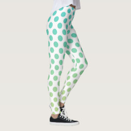 Türkis Ombre Dots Leggings