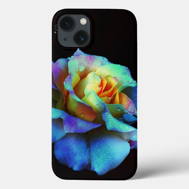 Türkis Pastel Rainbow Rose Galaxy Hinweis 4 Fall Case-Mate iPhone Hülle (Rückseite)