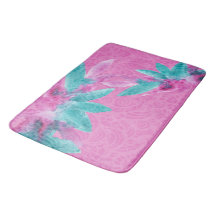 Türkis Pink Abstrakt Hawaiianische Blume