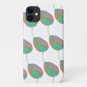 Türkis Pink Pear Tree Leaf iPhone 11 Fall Case-Mate iPhone Hülle