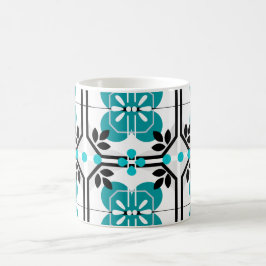 Türkis portugiesischer Tile Mosaik Bauernhof Kaffeetasse