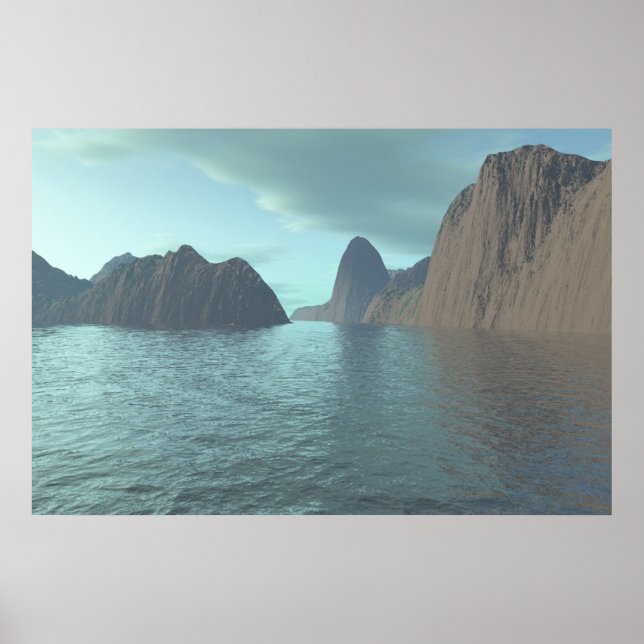 Türkis Poster (Vorne)